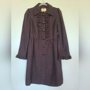 Forever 21 ruffled women's coat-Size S